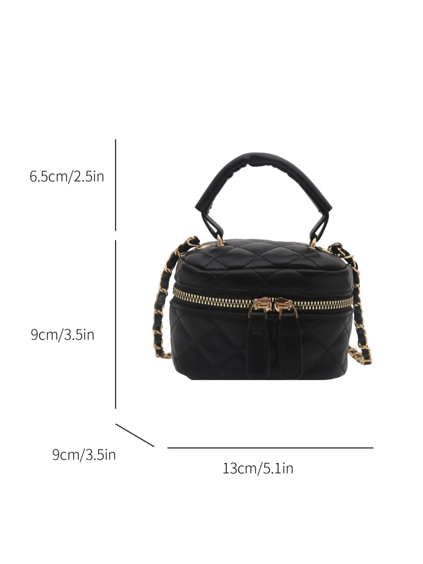 Mini Square Bag, Elegant Plaid Design, All-Season Handbag, Simple Shoulder Crossbody Box Bag, Fashionable and Stylish