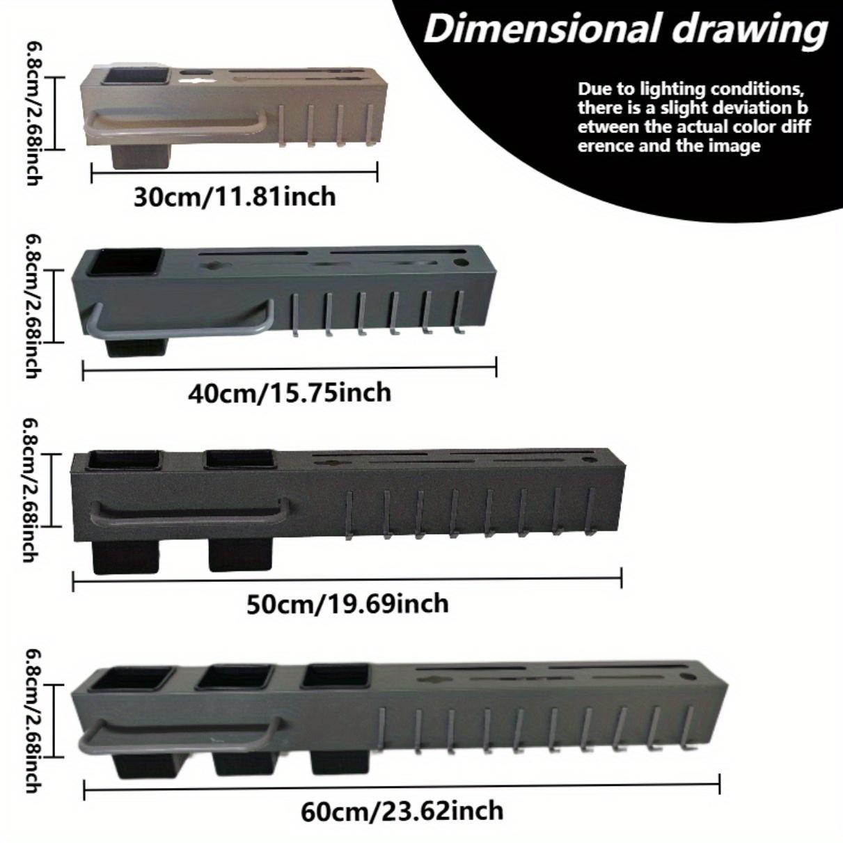 Multi-functional Wall-Mounted Kitchen Storage Rack, Kitchenware - Heavy-duty Carbon Steel Knife Holder, Japanese Knife Storage Rack, No-Drill Installation, Suitable for Storing Knives, Cutlery, and Cutting Boards in Homes and Restaurants, Space-Saving