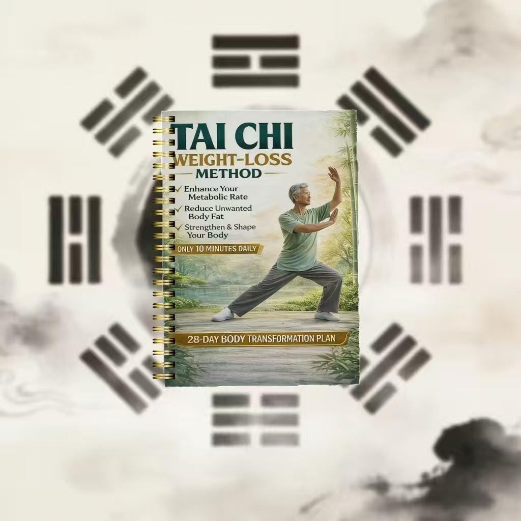 Tai Chi Weight Loss Shaping 28-Day Plan, 10-Minute Daily Home Exercise, Beginner Low Intensity, Knee Support, Improve Posture and Balance