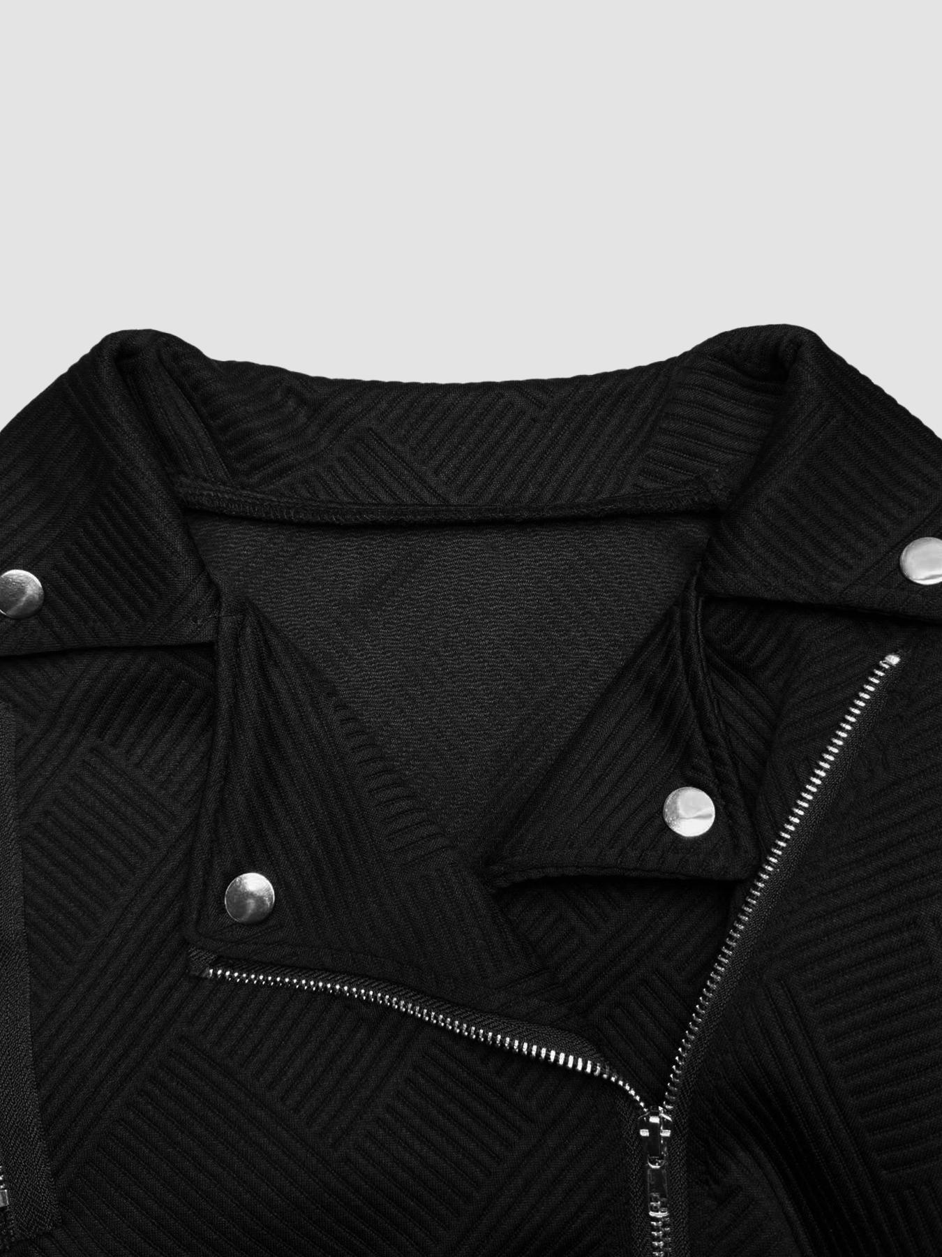 Women's Textured Fabric Collar Zipper Casual Jacket Stylish Ladies Outerwear for Daily Wear, Comfortable and Trendy Design, Casual Fashionable Outerwear