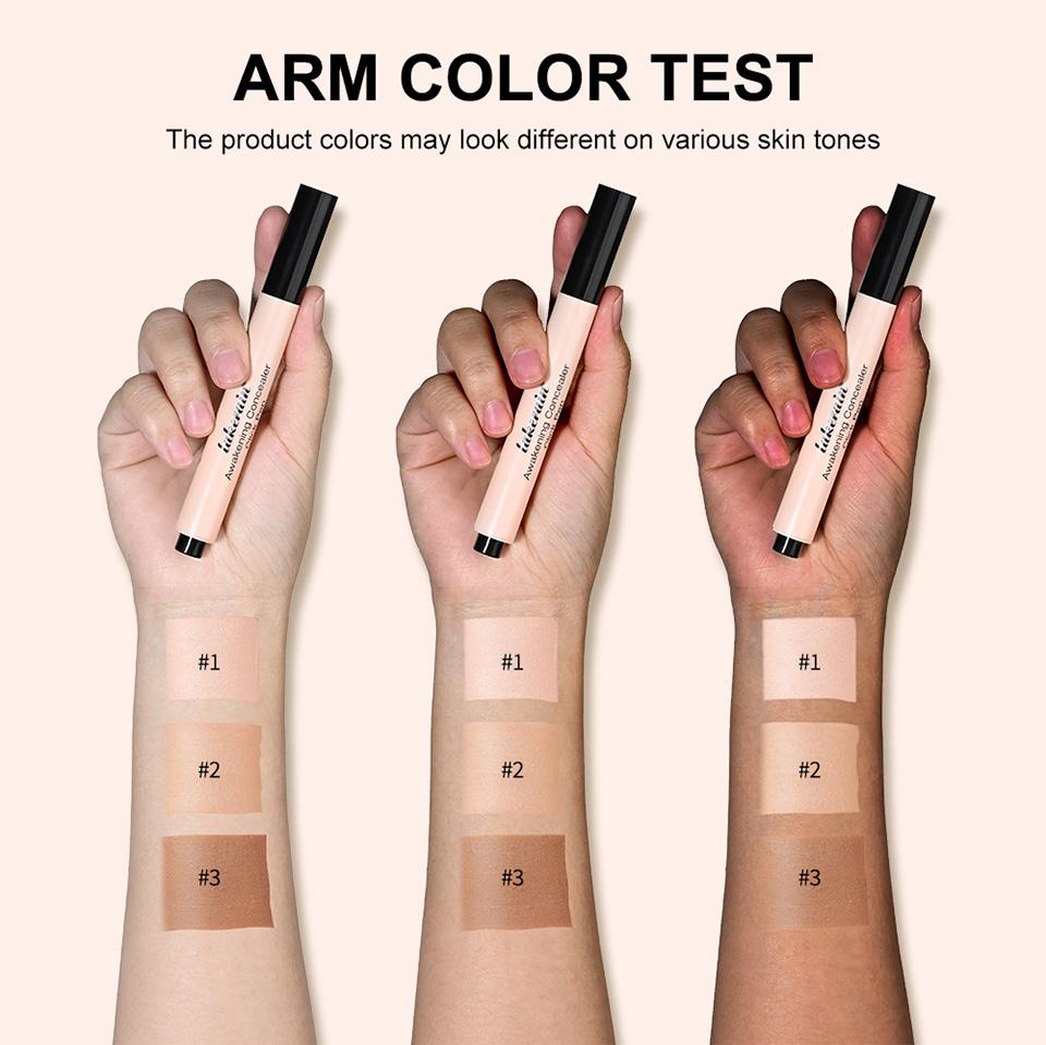 3-colour concealer pen, liquid concealer pen, dark circle concealer pen, tear trough concealer pen, highlighting concealer pen, acne scar concealer pen, blemish concealer pen, precision concealer pen, easy-to-use concealer pen