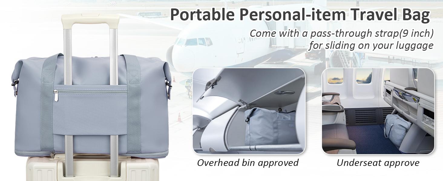 Expandable Travel Duffle Bags Weekender Overnight Bags for Women Men Hospital Bag for Women Labor Delivery with Toiletry Bag Waterproof