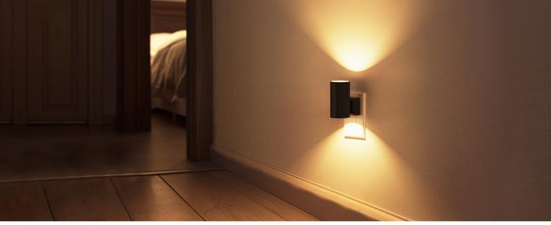【2 Pack】 LED Night Light Plug in, Modern Night Lights Plug into Wall, Dusk to Dawn Sensor, Soft White 3000K, 0-100LM Adjustable Brightness, Dimmable Night Lights for Hallway Bedroom Stairway