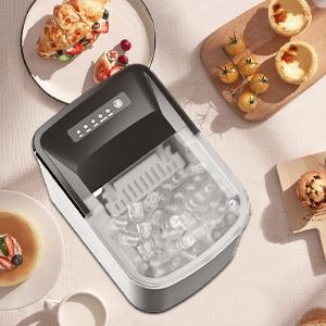 G E Profile Opal 1.0 Nugget Ice Maker| Countertop Pebble Ice Maker | Portable Ice Machine Makes up to 38 lbs of Ice Per Day | Stainless Steel home kitchen bar party Slow Masticating Cold Press Juicer ice basket Countertop Automatic Ice Cube