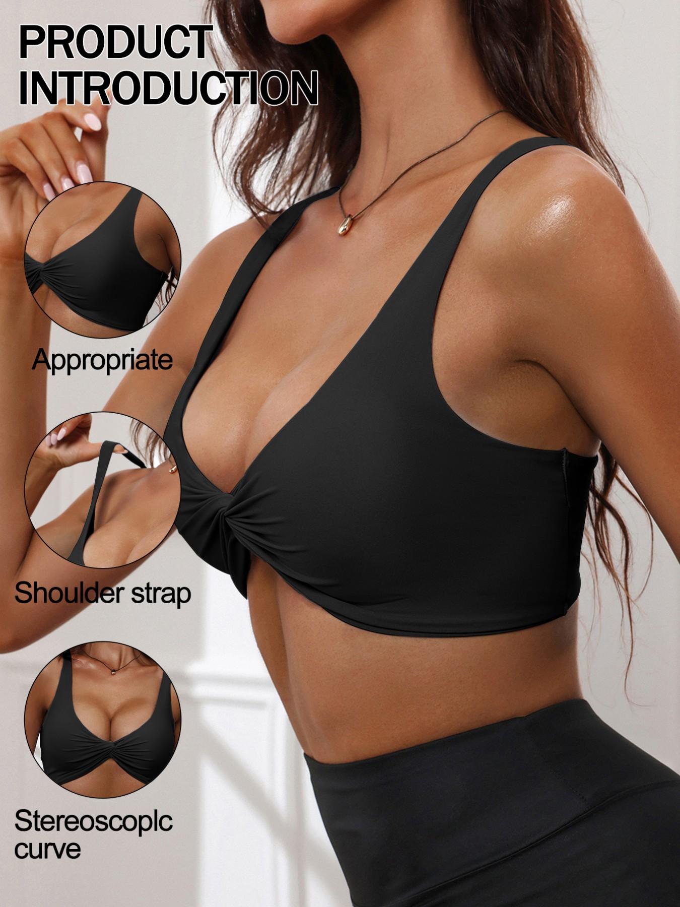 Women's Sports Bra, Comfortable Breathable Design, Perfect for Fitness and Daily Wear, Stylish Women's Sporty Underwear, Ruched Sports Bra, Supportive Gym Bra, Yoga Bra