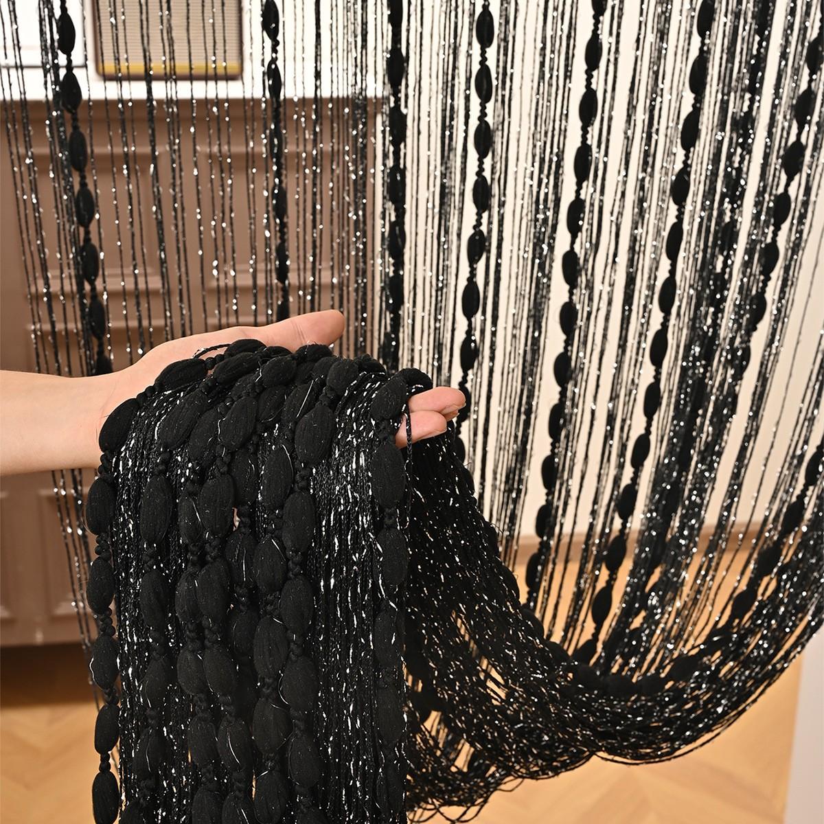 1pc Beaded Door Curtain, Elegant Home Decor Accessory, Fly Screen for Doors and Windows, 100x200 Cm Boho Drapes, Beaded Curtains