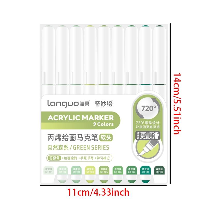 Acrylic Marker Pen (1 Set), Acrylic Paint Marker Pen, Diy Graffiti Painting Pen for Stone, Glass, Ceramic, Metallic, Art Supplies for Students