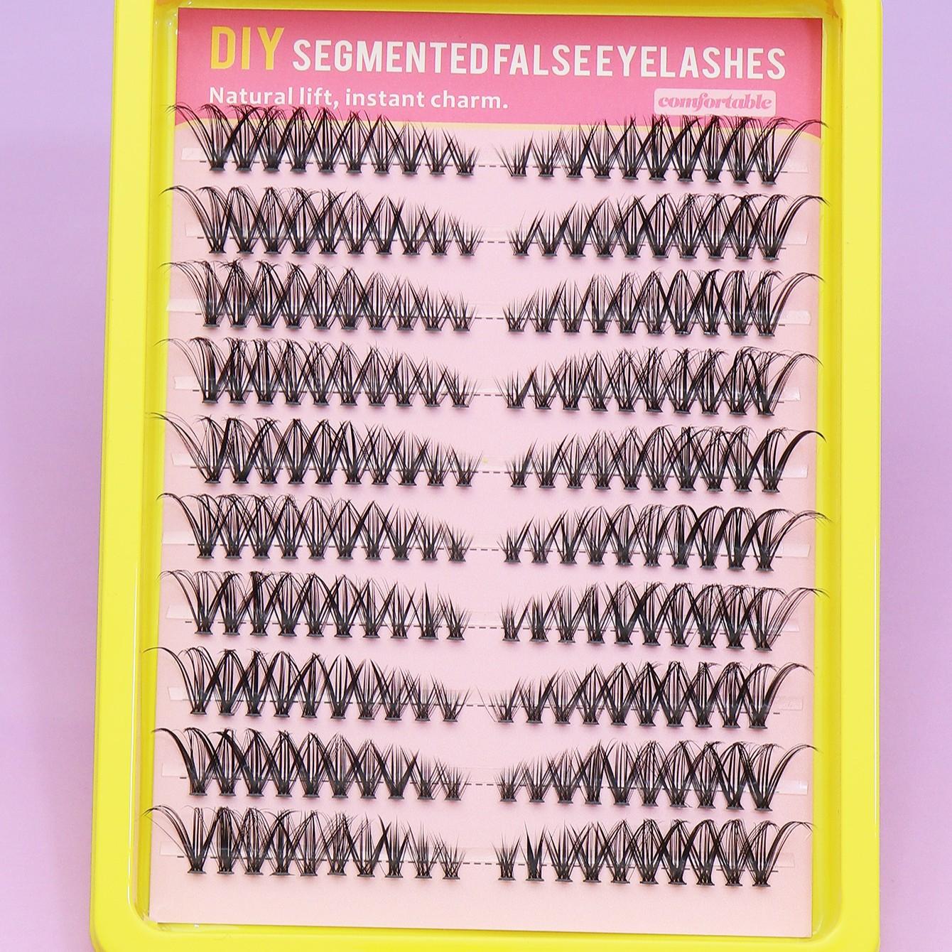 Fox Puppy Series 180 Mixed Length 30D Natural Eyelashes, Comfortable Wear, Waterproof, Durable, Transparent, Non-Irritating Makeup Tool