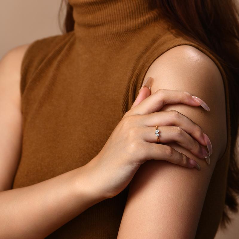 Pear Cut 5*3mm D Color VVS1 Synthetic Moissanite Ring for Women Wedding Band Engagement Gift Fine Jewelry R129