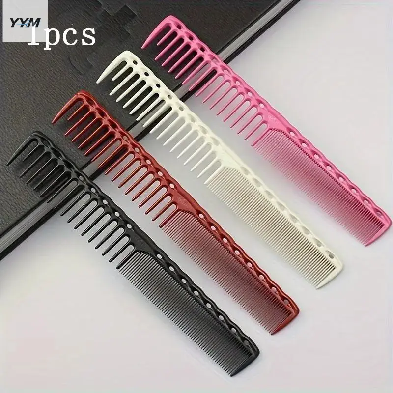YYM Hairdressing comb, straight hair comb one end wide and one end narrow, double ended comb Haircut Comb Long Hair, Hair Styling Combs, Dual ended comb, Hair cutting comb