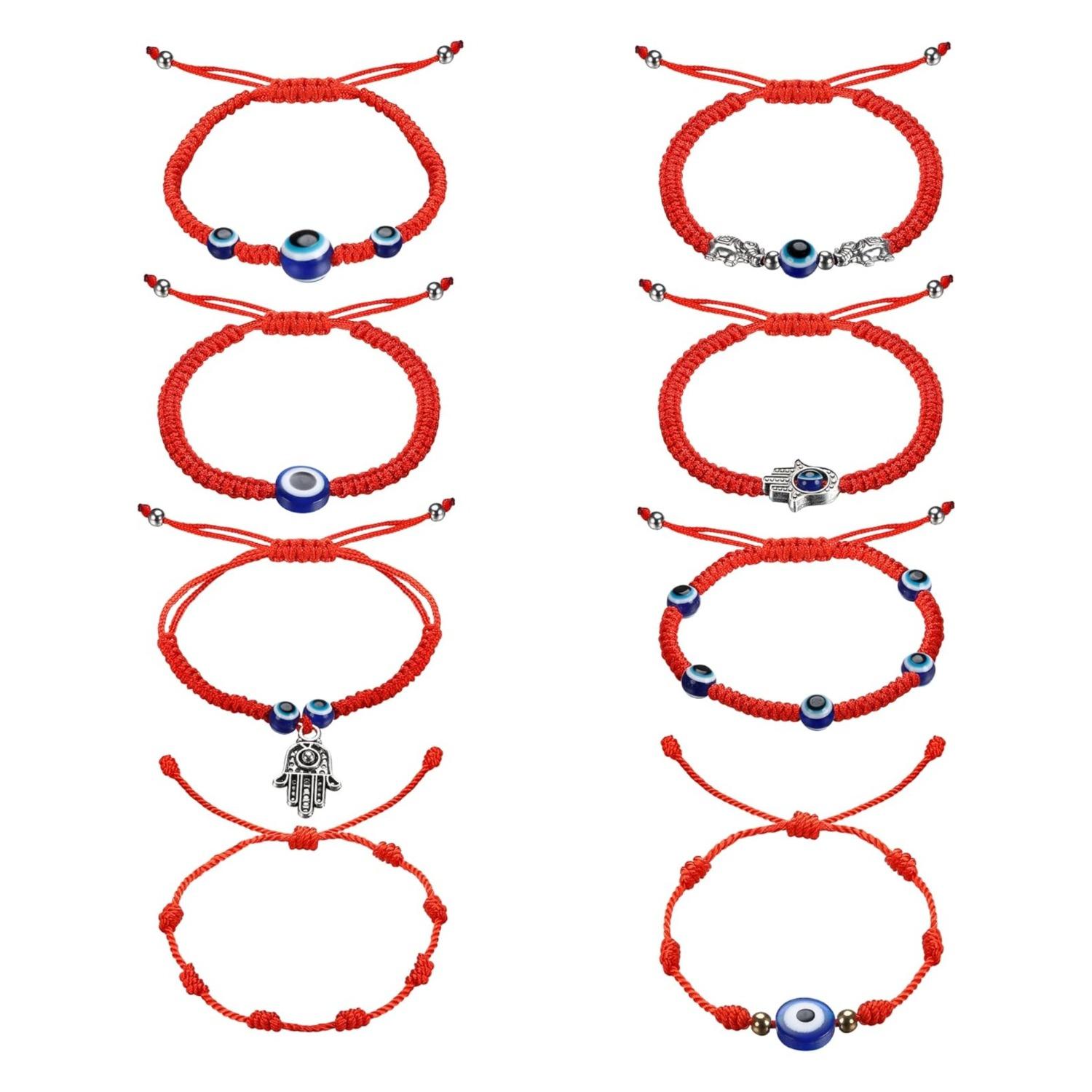8 Pcs Crystal Bracelet Set Chakra Bracelet for Women Men Healing Crystal Bracelet Spiritual Lava Stone Bead Bracelets Natural Gemstone Stretch Chips Reiki Bracelets Pack