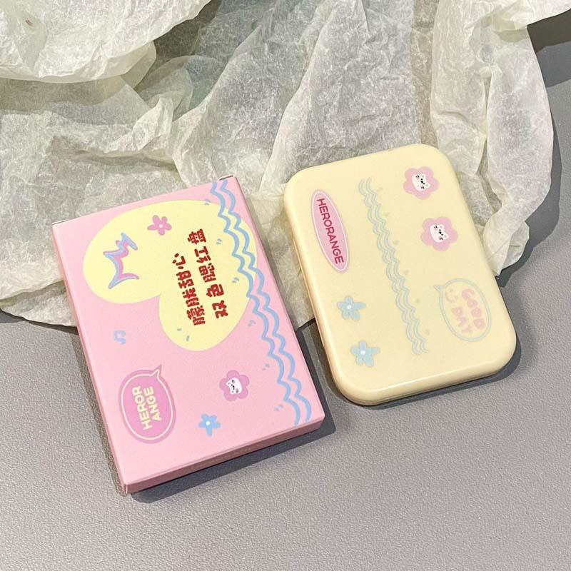 ✨ 2-in-1 Blush Palette with Mirror 🪞 Cheek Makeup Duo Dual Color Cheek & Eyeshadow｜Lightweight Natural Look & Long-Lasting Matte Blur Effect 🕑 Natural Flush for All Skin Tones 🌸 Perfect Christmas Gift & Unisex Makeup Must-Have！