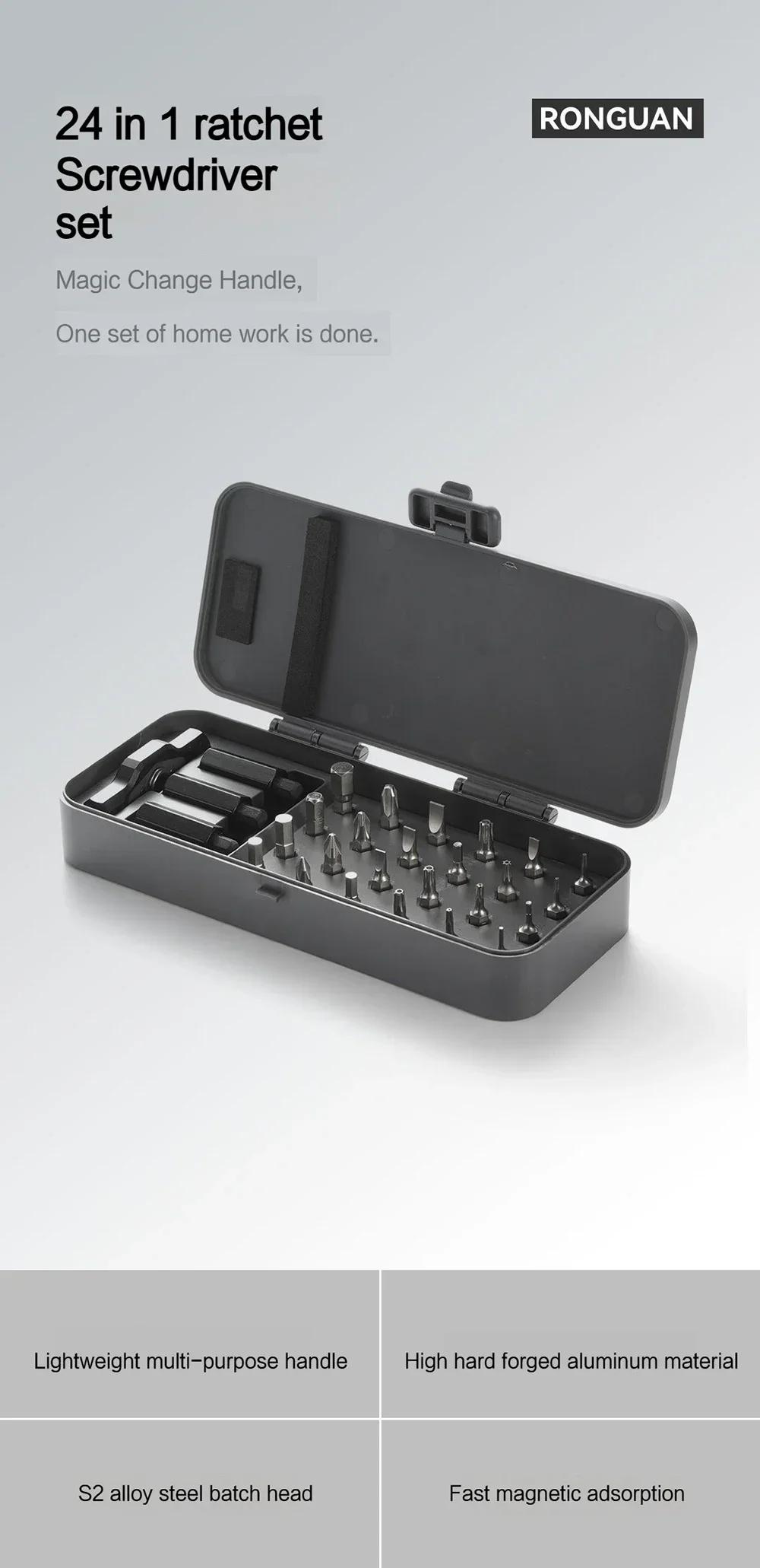 24-in-1 Multi-Function Ratchet Set For Car Motorcycle Bicycle Repair Tools Combination Repair Wrench Socket Spanner Screwdriver