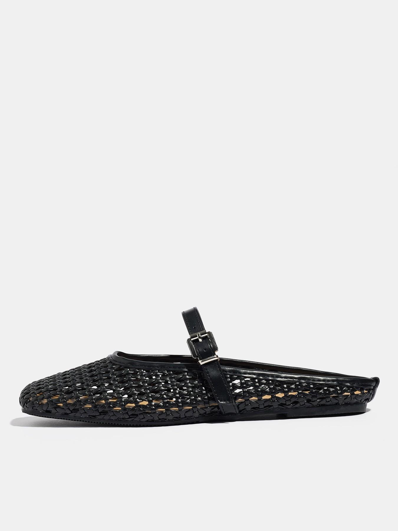 Women's Half-Open Toe Sandals, Breathable Knit Slip-On Beach Shoes, Summer Casual Outdoor Mesh Slippers, Comfortable Muon Shoe