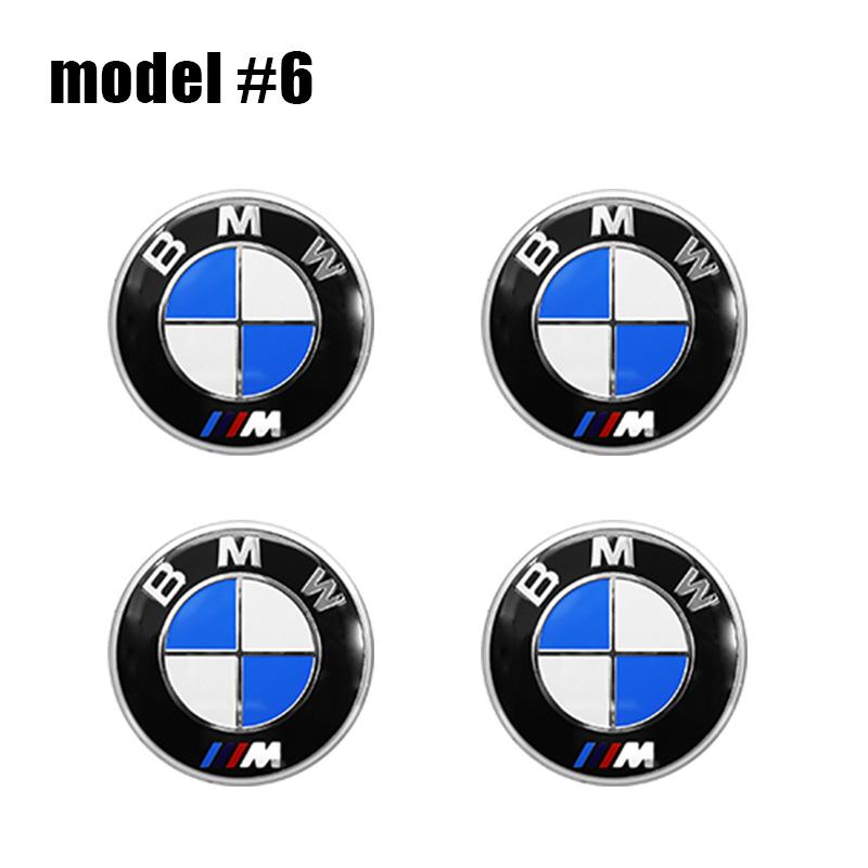 4Pcs 56mm 60mm 65mm Car Styling Wheel Center Hub Caps Stickers Car Decorative Sticker Emblem Badge For BMW M E36 E39 E46 E30 E34 E53 E90 E60 E70 E87 E92 F10 F20 F30 X1 X3 X5 X6 Accessories Car Decals