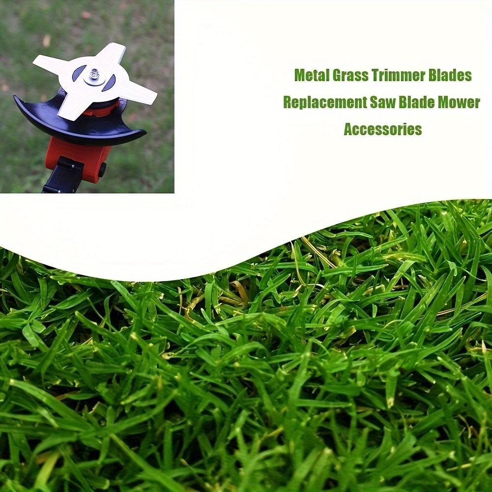 8-Piece Metal Lawn Mower Blades, Cutting Blade, Easy Installation, Quick Replacement, Ideal for DIY Landscaping, No Power Required