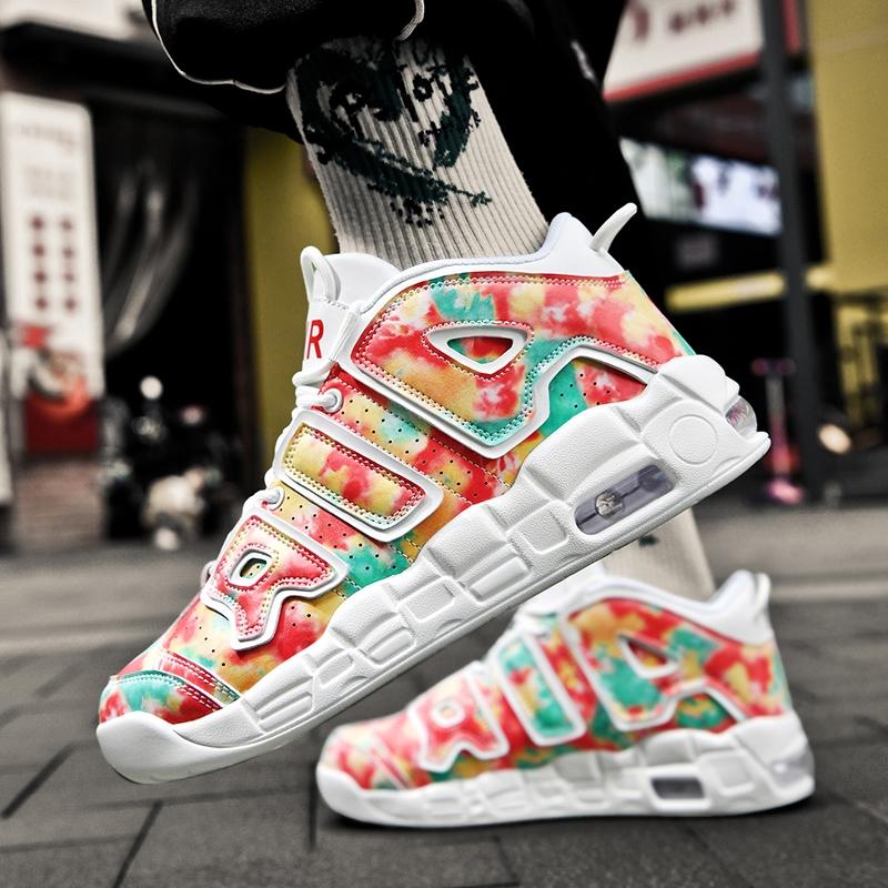 Unisex Fashion Casual Sports Shoes, Stylish Basketball Shoes, Shock Absorption Comfortable Shoes, Sizes 36-47, Men and Women