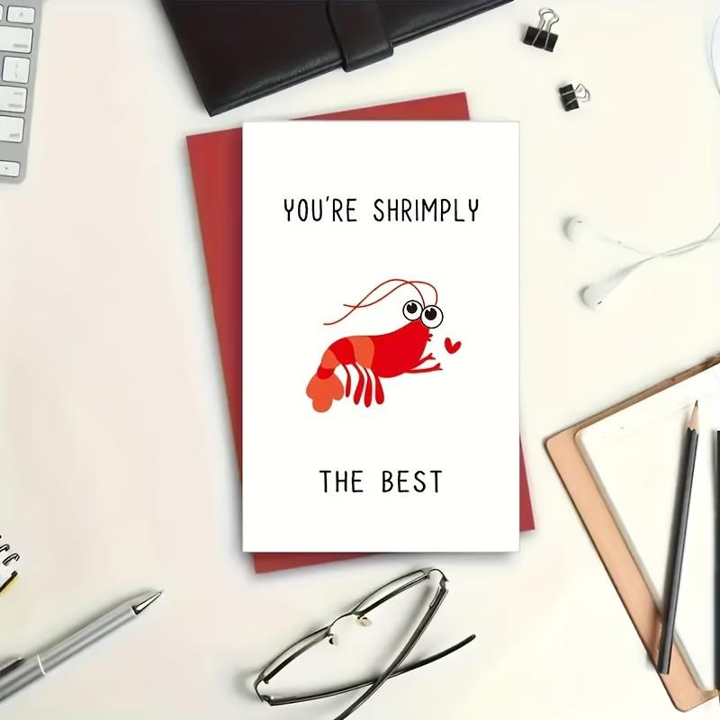 Charming Lobster Greeting Card with Envelope, Perfect for Birthdays and Special Occasions, Fun Gift for All Ages