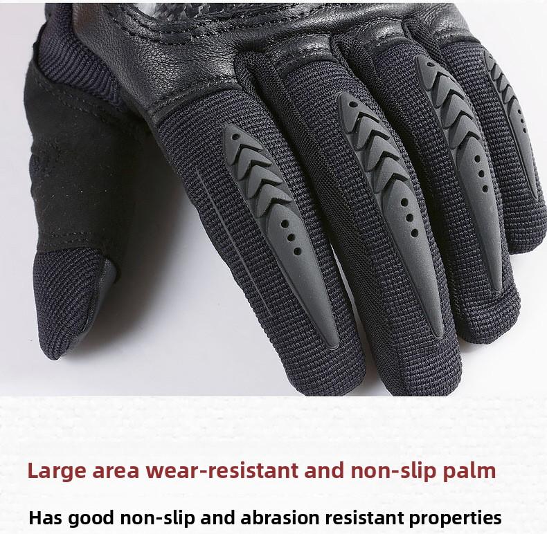All Season Shock Absorbing Climbing Gloves Carbon Fiber Full Finger Winter Ski Cycling Mountain Bike Wrist Support Outdoor Wear Resistant Anti Slip Breathable Lightweight Flexible Protective Gear Hiking Riding Snow Sports Comfort Durable for Men Women