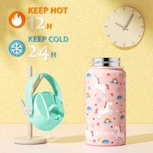 Fimibuke Bento Lunch Box,BPA Free&Leakproof Lunch box with 4 Compartments, Insulated lunch Bag, Stainless Steel Insulated Water Bottle, Ice Pack & Utensils,Birthday Gifts for School Girls Boys dealsforyoudays