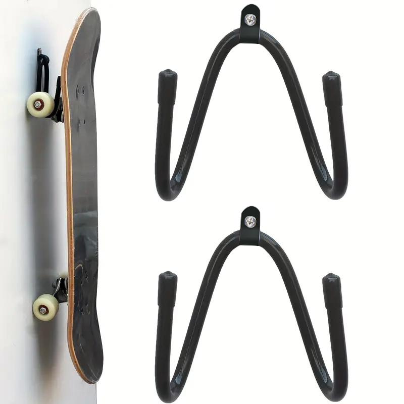 2/4pcs, Multi-purpose Suspension Storage Bracket, Adjustable, Hooks Suitable for Skateboards, Guitars, Longboards, Sled Boards, Easy to Install and Use, Storage in Autumn and Winter