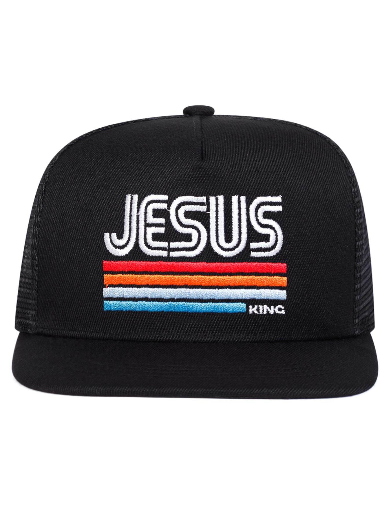 Unisex Jesus Hip-Hop Baseball Cap, Adjustable Outdoor Sun Protection Hat, Casual Cartoon Design for Spring & Fall Travel