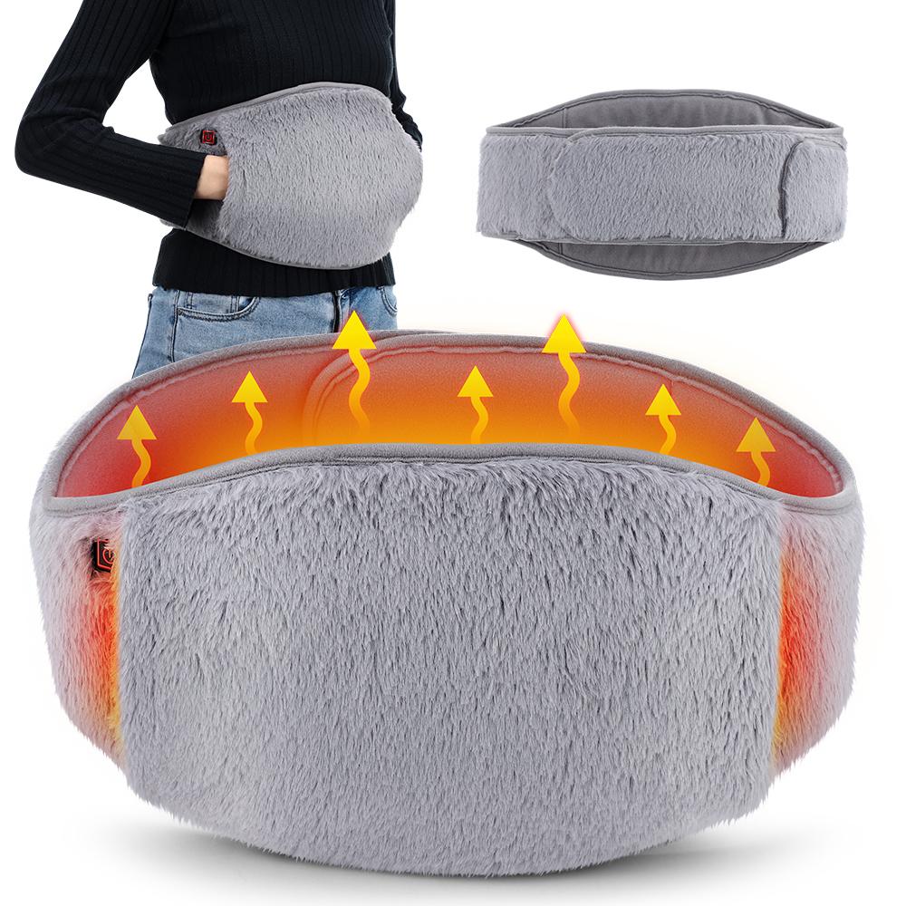 Portable Waist Heating Pad USB Powered Electric Heated Belt, Plush Women's Warmth, Perfect Halloween Christmas Autumn Gift, Multifunctional Heating Pad