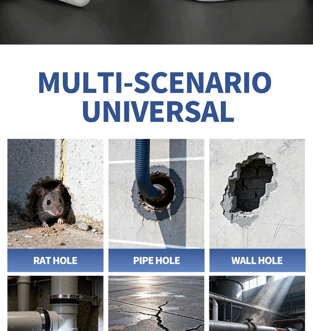 SOPAMI Sealant Clay 20pcs Patented Sticky Pipe Sealant Mud for Air Conditioning Hole Blocking Anti Insect Windproof Quick Dry Adhesive