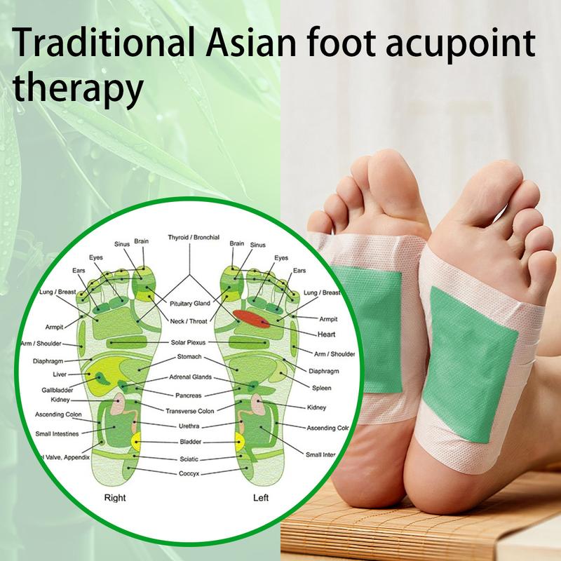 Villsure Deep Cleansing Foot Pads Foot Care With 50 Patches,Natural Aloes,Sea salt,Tourmaline,Herbal Foot Detox Patches For Foot Care,Adhesive Sheets, lmprove Sleep Quality,Relieve Fatigue and Exhaustion,Cleanse the Body & Mind,Bamboo Detox