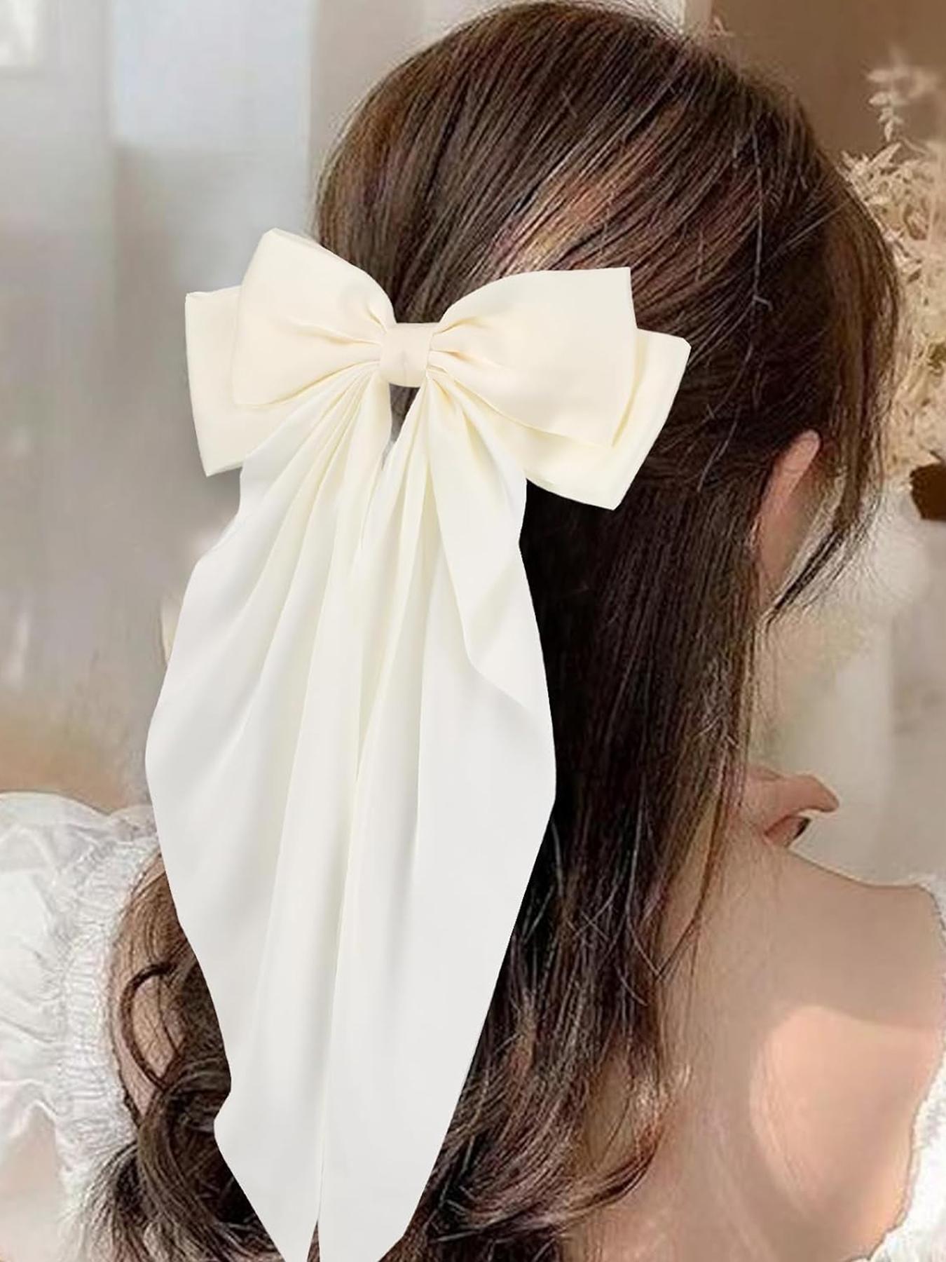 Women's Elegant Bowknot Design Hair Clips, Prom Hairstyles Cute Trendy Hair Clips, Chic Gorgeous Hair Accessories for Various Hairstyle Use, Super Cute Clips