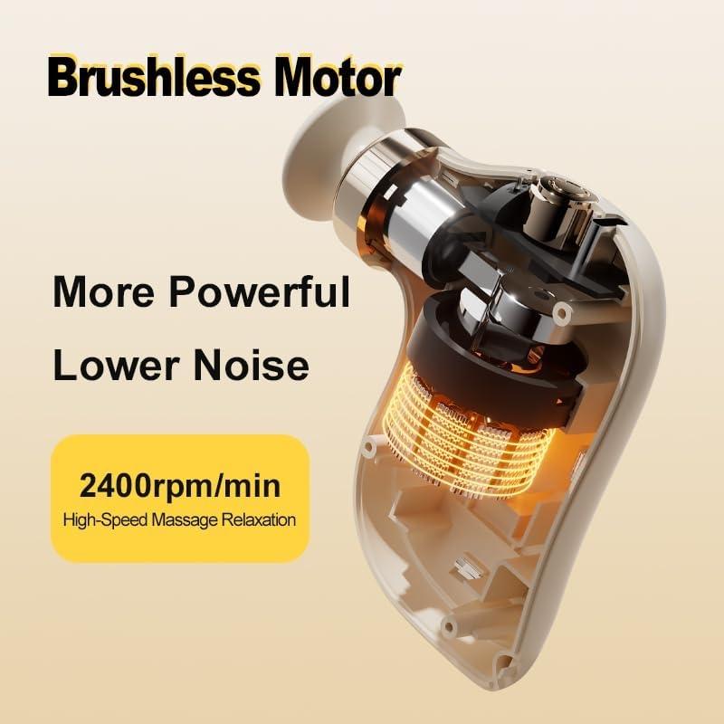 USB rechargeable mini massage gun fascial gun, for back, arms and whole body massage, massages deep tissues, with 4 vibration speeds, handheld electric body muscle massage gun, suitable for exercise and fitness. Gift for both men and women, parents, Fathe