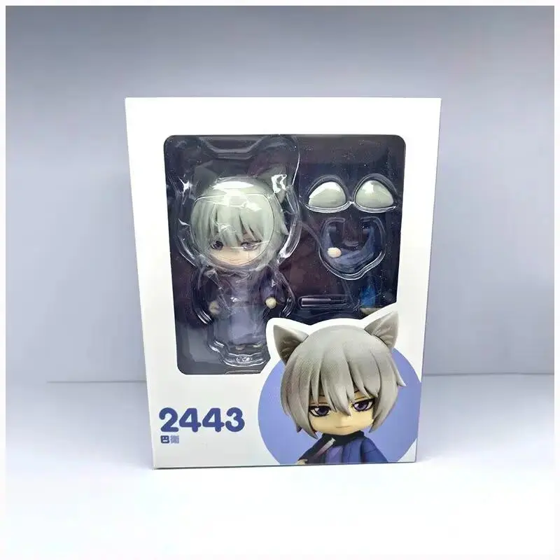 New Q Version #2443 Kamisama Love Anime Tomoe Figures White Fox Decoration Statue Collection Movable Model Doll Set Toy Gift