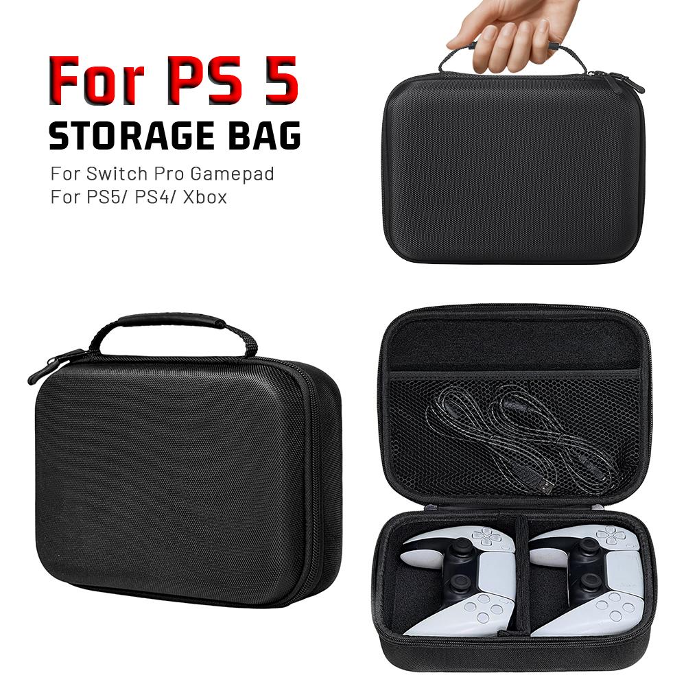 Dual Handle Case for Ps5/ps4/ps3/switch Pro/xbox Series/xbox One Controllers, Portable Travel Storage Bag, Gaming Accessories