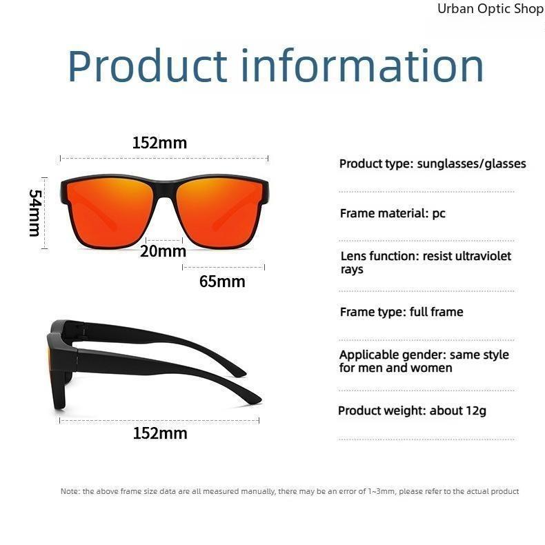 XUH 3pcs Unisex Nylon Flip-Up Overglasses Sunglasses - Black Frame, Silver Mirrored Lenses, UV400 Sun Protective, Easy Adjustment, Dual-Use for Myopia Wearers, Driving, Fishing, Mirrored Shades