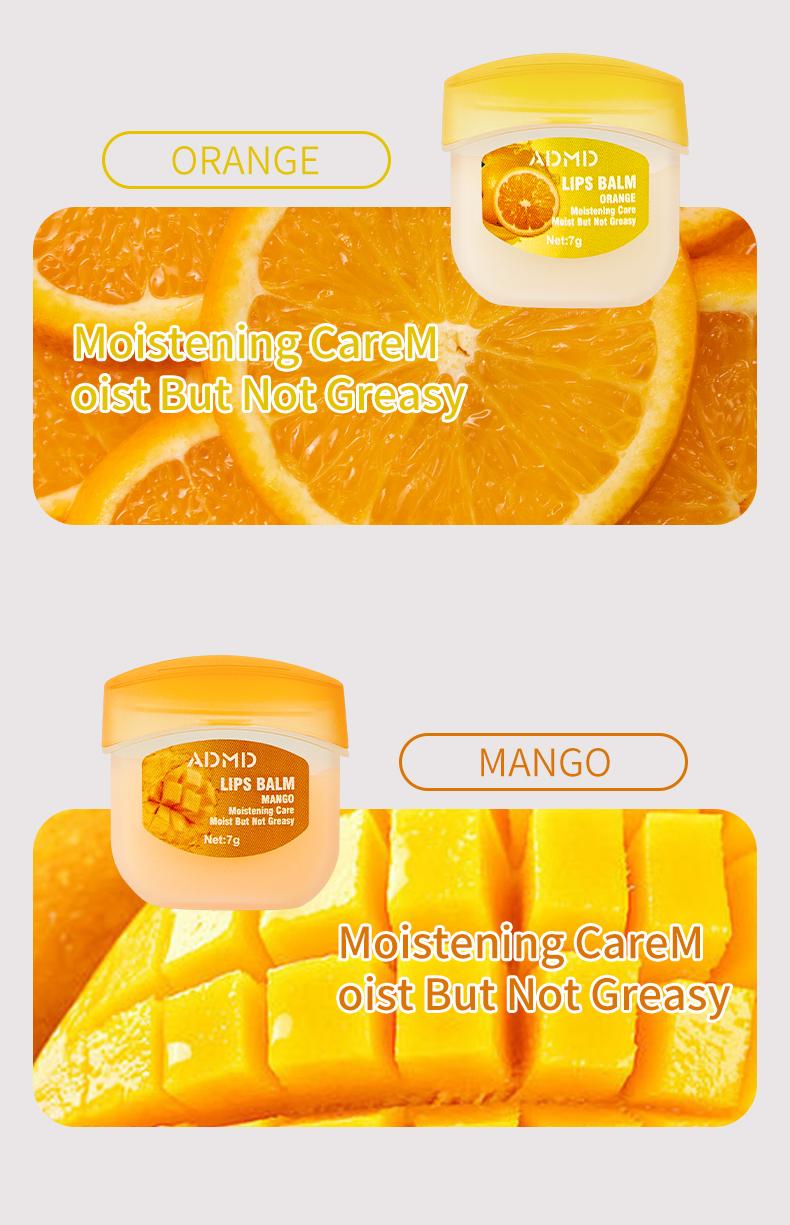 Fruit-flavored lip gloss, night lip balm, lip balm, colorless lip balm, moisturizing nourishing lip mask, suitable as party gifts and seasonal gifts, small and convenient