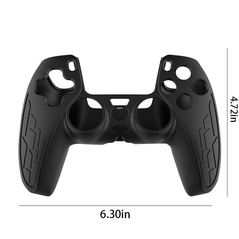 Ps5 Controller Protective Case, Silicone Thumb Grip, Perfect Fit, Includes Two Joystick Caps and Stickers, Shockproof Washable Gift