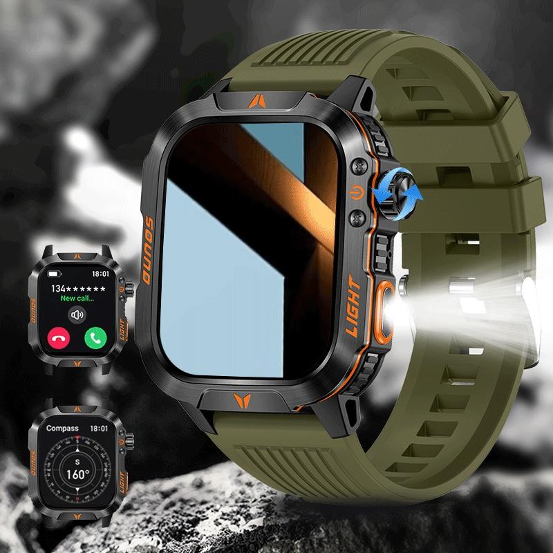 Multi-functional Smart Watch with Flashlight Compass, Fashionable Digital Watch with Heart Rate Monitoring & Sleep Tracking, Sports Watch with Multiple Sports Modes for Women & Men Multi-functional Smart Watch with Flashlight Compass, Fashionable Digital Watch with Heart Rate Monitoring & Sleep Tracking, Sports Watch with Multiple Sports Modes for Women & Men