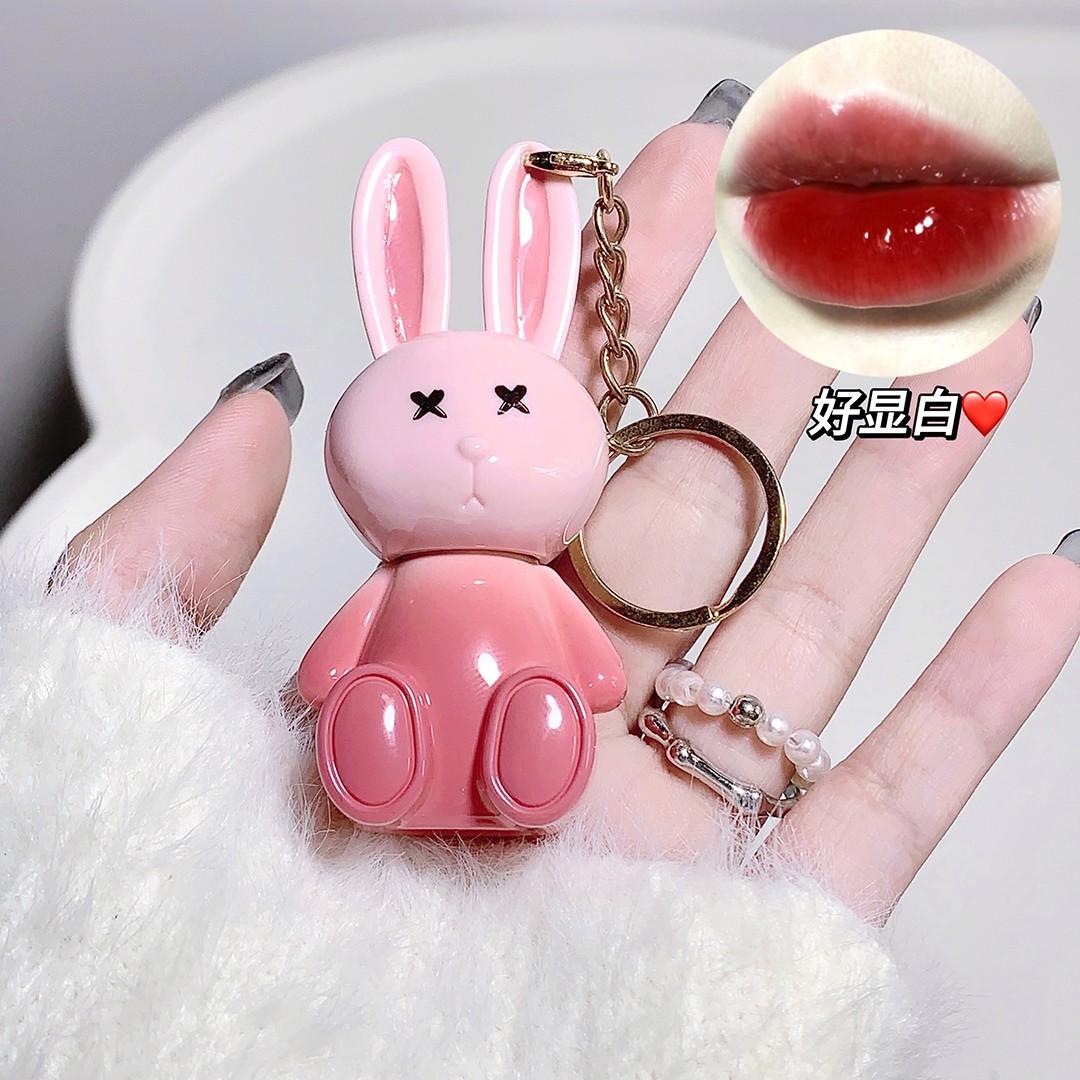 Waterproof Mirror Lip Gloss, Long-Lasting Moisturizing Shine, Cute Rabbit Shape Packaging, Suitable for All Skin Types, Perfect Gift