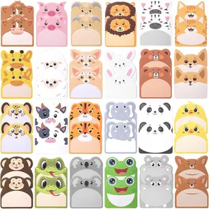 48 Pads 1440 Sheets Cute Sticky Notes, Fun  Sticky Notes Pad Self Adhesive Cartoon Jungle Farm  Memo Pads Bulk for Graduation  School Tab Office  Supplies
