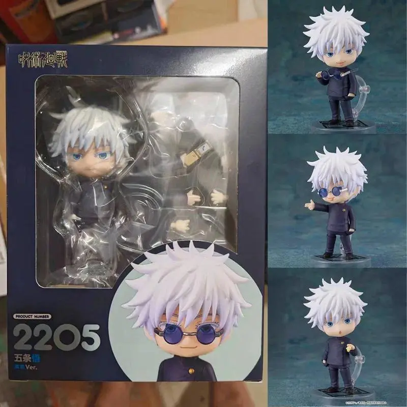 2026 hot item Jujutsu Kaisen Anime Gojo Satoru Joint mobility Action Figure PVC Model doll Toy Q-version nendoroid Desk Decor Gifts boxed Popular toys