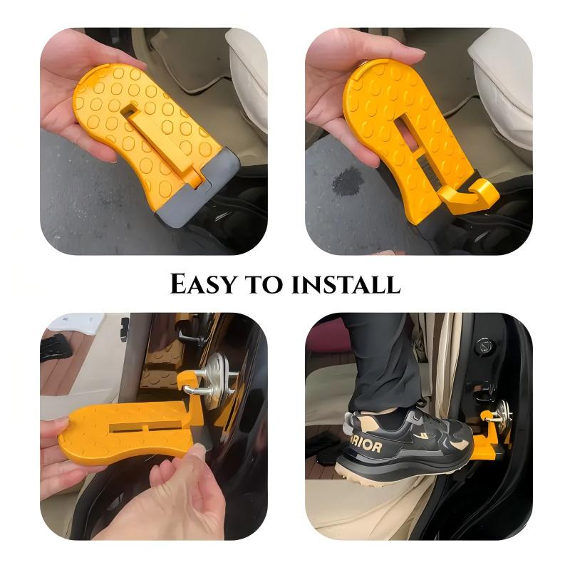 Foldable Suv Roof Step Board with Angle Adjustment, Main Lock Hook, Anti-Damage Pad, Suitable for Cars, Trucks, Vans, Glass Breaker