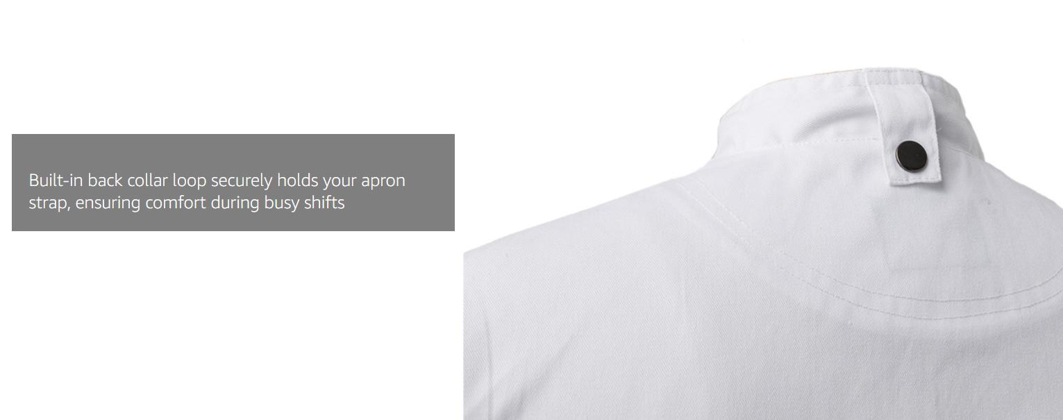 Women's Chef Coat Side Mesh Vent Zipper Chef Jacket