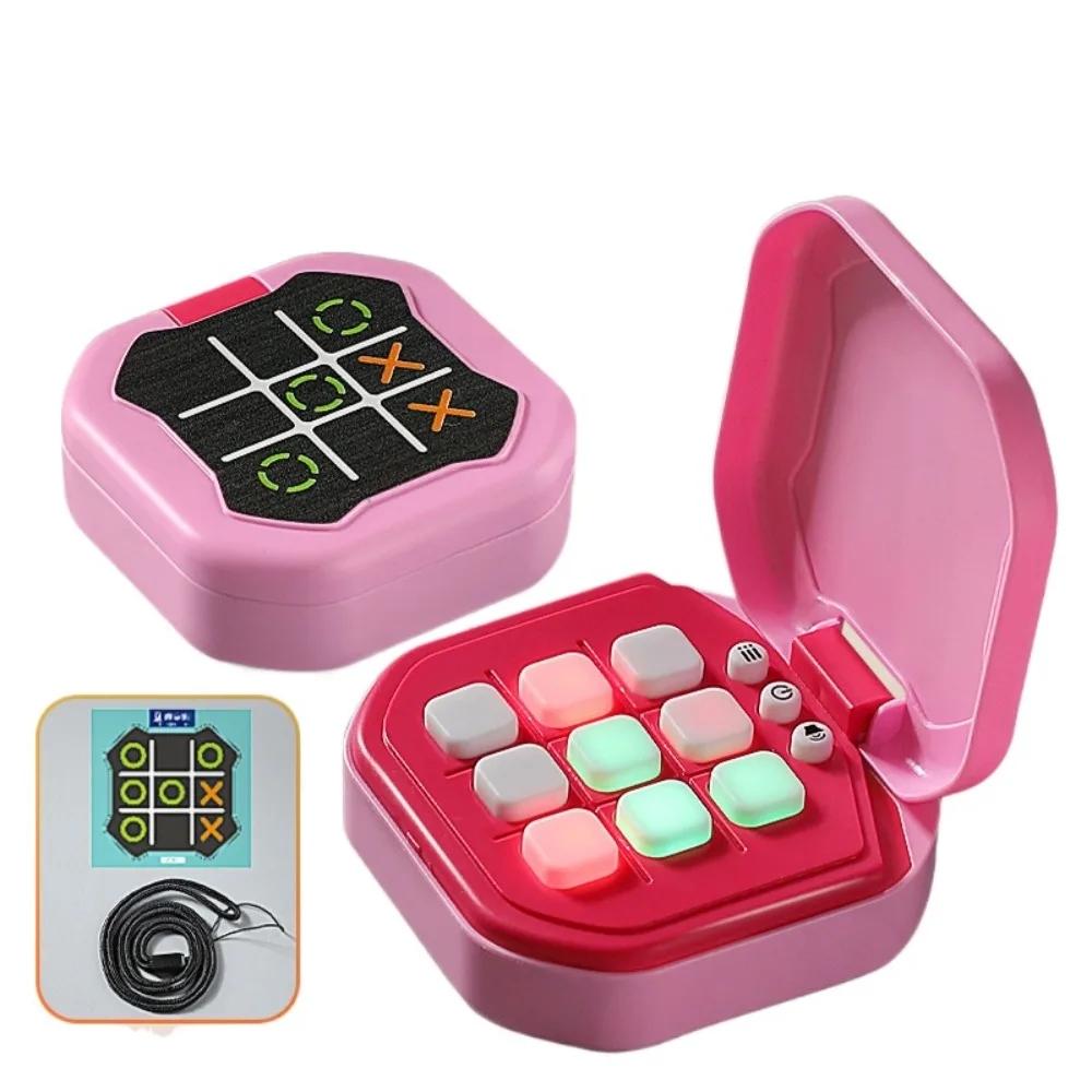 Electronic Tic-Tac-Toe Game, 9-in-1 Handheld Digital Puzzle Toy with Board, Tabletop Games, Portable Travel Brain Teaser Gift for Kids & Adults, Handheld Game Console
