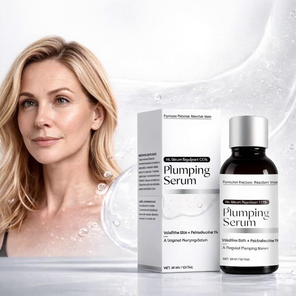 1PCS Plumping Face Serum — 92% Volufiline+Pal-Isolecine 1% Serum for Natural Fullness Improves Skin Elasticity ,Smoothes Wrinkles, Daily Use For All Skin Types