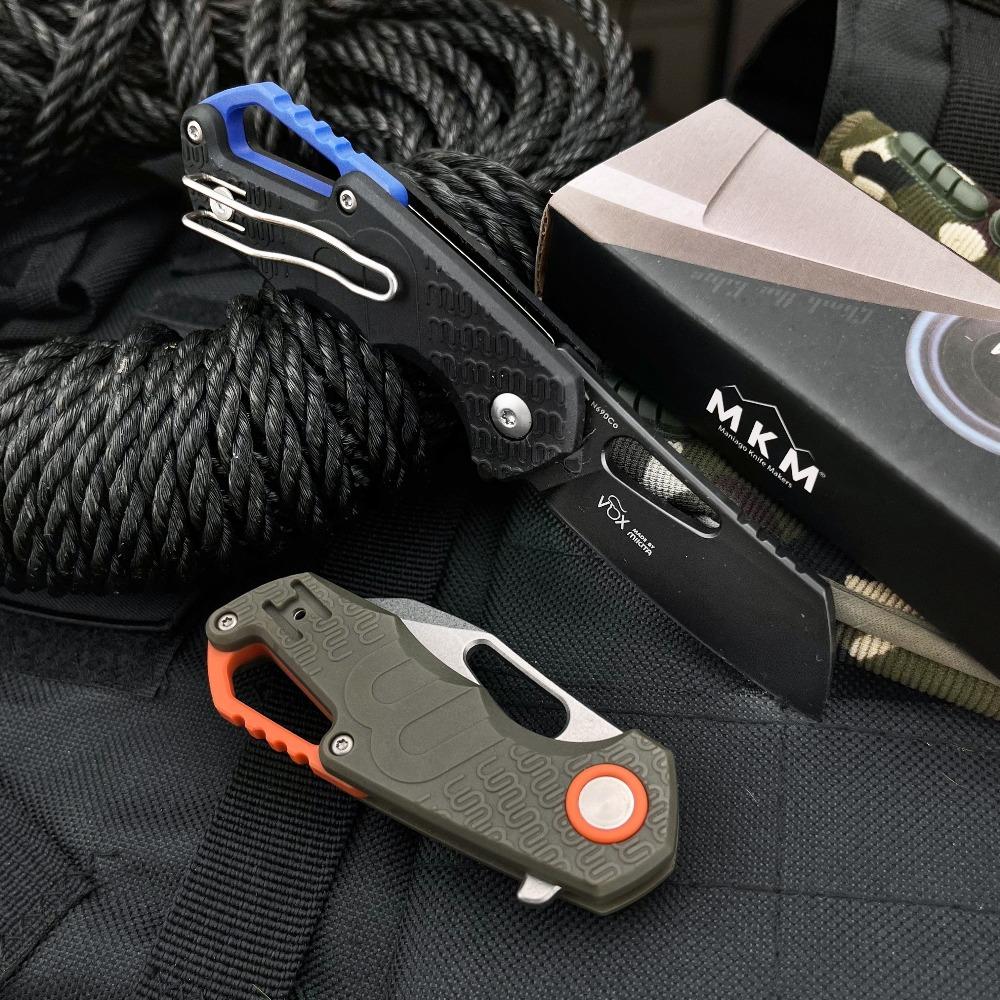 F0332 Mini Folding Knife with 8Cr13Mov Blade and Nylon Fiber Handle—EDC, Survival, Camping, Outdoor Survival Gear, Multi-Purpose Knife; Pocket-Sized Outdoor, Hiking, Rescue Tool Multi Functional Knives, Survival Equipment