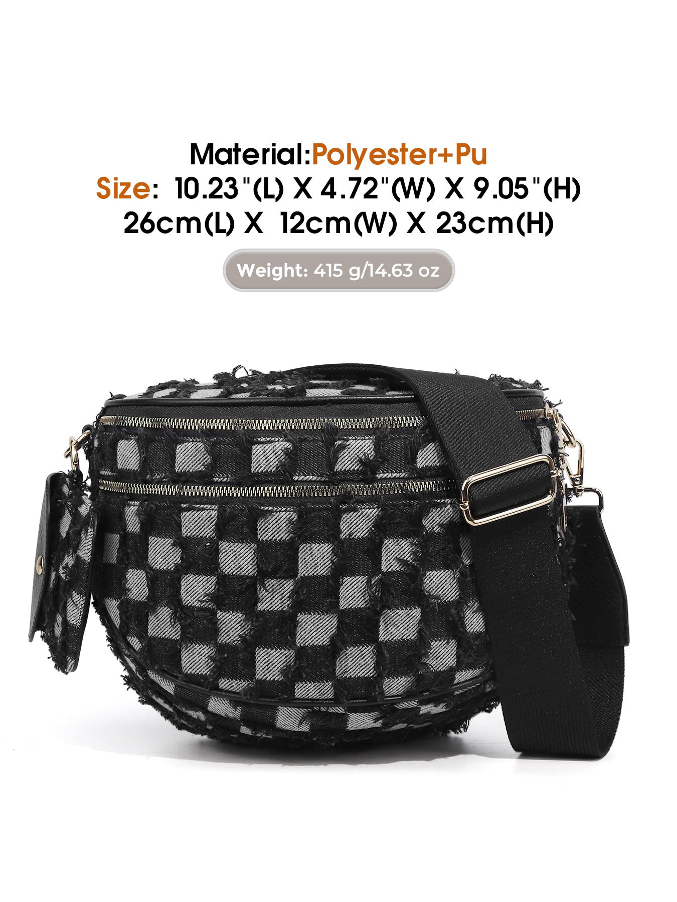 Large Denim Crossbody Bag for Women, Large Capacity Jean Shoulder Bag, Denim Shoulder Satchel, Stylish Purses and Handbags with Adjustable Strap and Coin Purse, Ladies' Saddle Bag, Girls Sling Bag for Commuting, Shopping, Dating