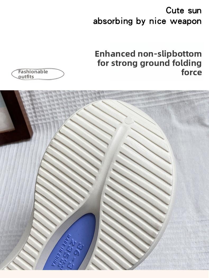 Women's EVA Platform Clogs, Summer New Cute Cartoon Charms Cloud Puff Thick Sole Non-Slip Beach Sandals