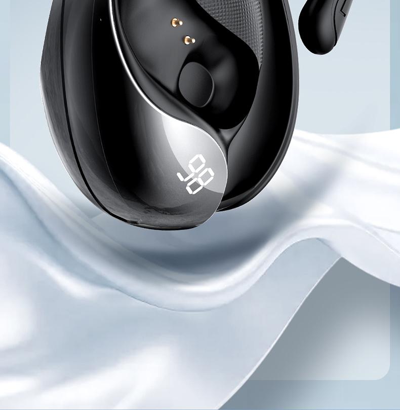 ERAZER X5 Wireless Earbuds, Open-Ear OWS Headphones, Ear Hooks Design , Wireless Earbuds, With HD Mic, Power Digital Display, 24H Playtime, Bluetooth 5.4 Earbuds, Gaming with Low Latency