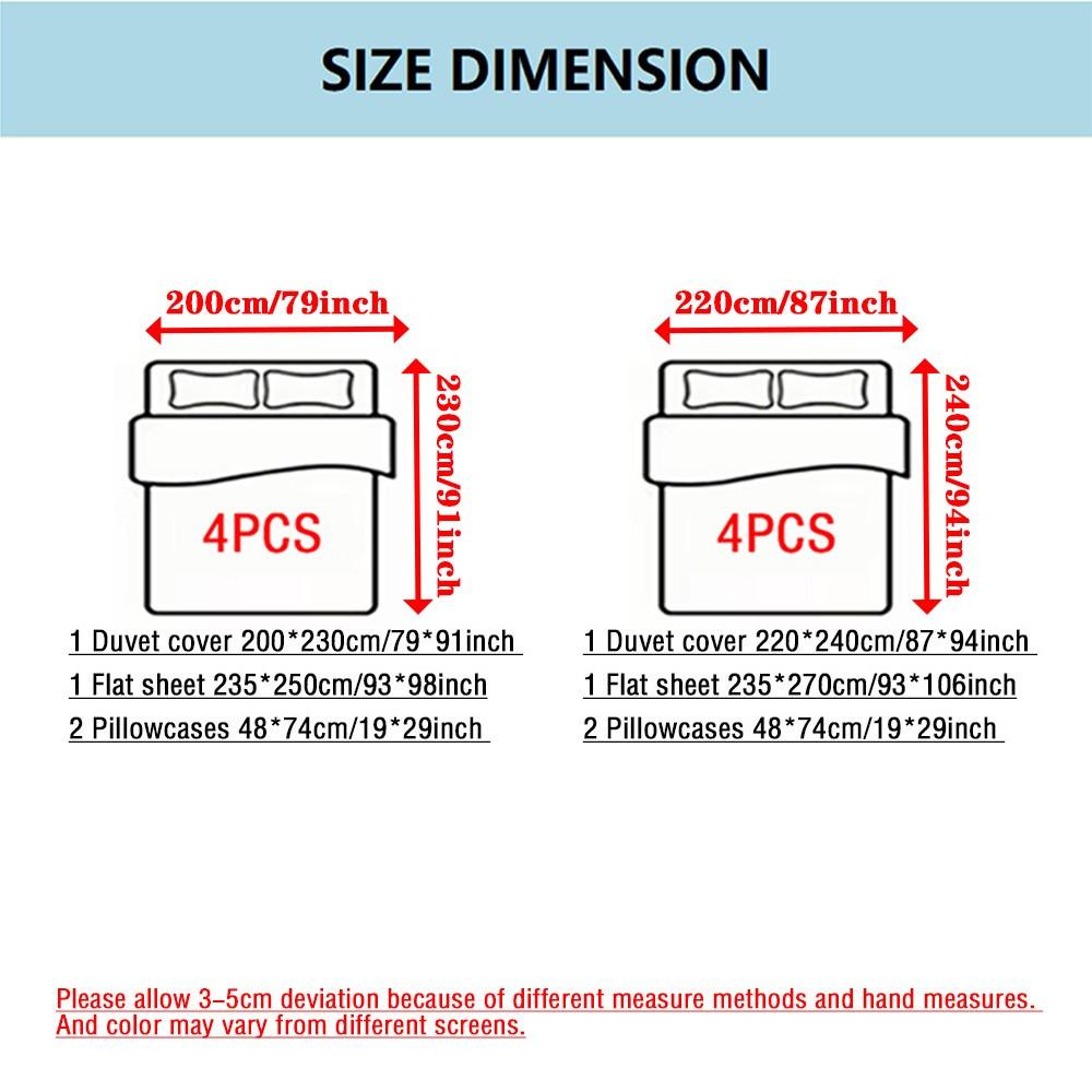 4pc Bedding Set, Soft Touch Jacquard Fabric, Simple Elegant Design, Includes Duvet Cover, Sheet, 2 Pillowcases, All Seasons