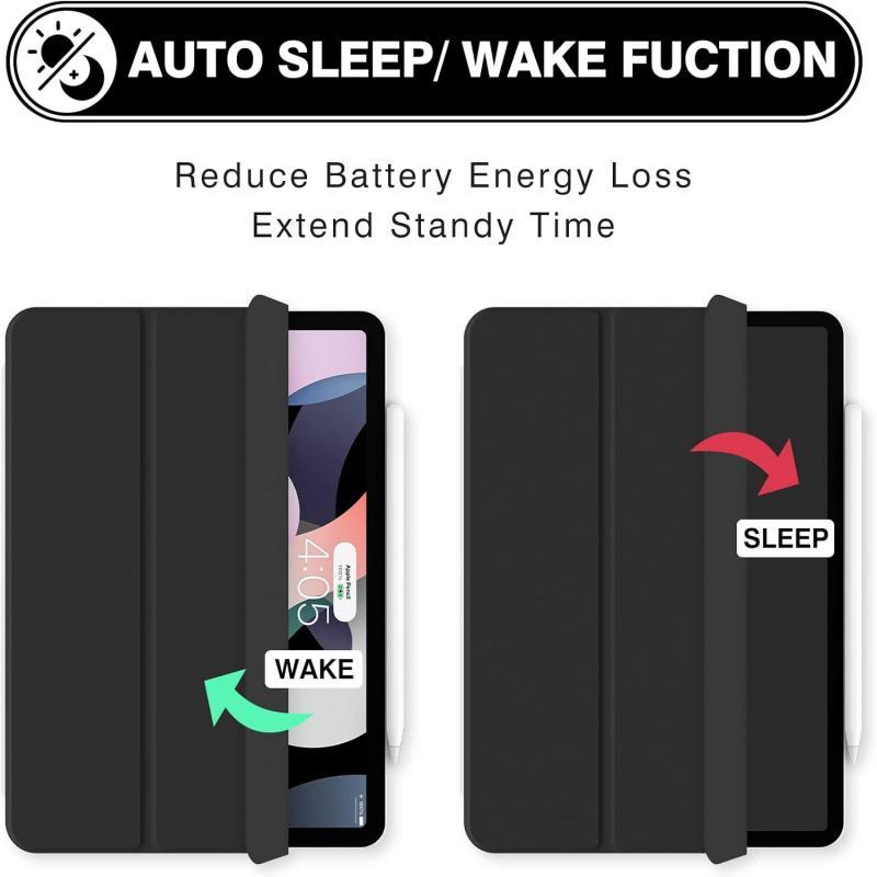 Magnetic iPad Case with Stand, Auto Wake/sleep Function, Compatible with 10.9-Inch iPad Air 4/5 & 11-Inch iPad Air 6/7